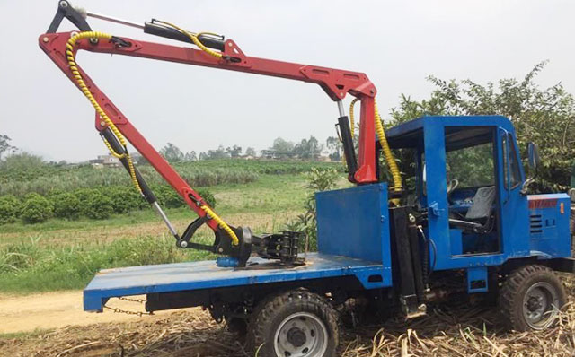 農用四驅車(chē)改裝抓甘蔗機